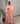 Kimono Iselda réversible avec châle - rose corail
