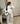 Pantalon fluide en lin Safari - blanc