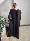 ROBE ABAYA NŪRAN MARRON