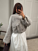 VESTE ZIPPÉE EN TWEED