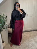 JUPE LONGUE EN SATIN