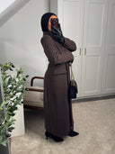 [PREMIUM] MANTEAU CINTRÉ EN LAINE COL CROISÉ RĪYAM