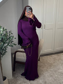 ROBE EN MAILLE CÔTELÉE LIYA