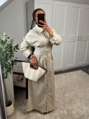 ROBE CHEMISE CINTRÉE EN COTON