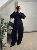 [PREMIUM] BLAZER BALLON WIHĀJ NOIR