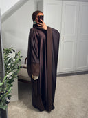 ROBE ABAYA NŪRAN MARRON