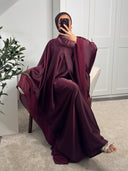 ROBE ABAYA NŪRAN BORDEAUX
