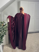 ROBE ABAYA NŪRAN BORDEAUX