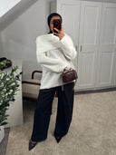 PULL COL BATEAU ILĀF ÉCRU