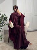 ROBE ABAYA NŪRAN BORDEAUX
