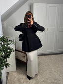 MANTEAU BLAZER CROISÉ MAYAS [NOIR]