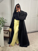 PANTALON DROIT À CEINTURE