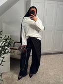 PULL COL BATEAU ILĀF ÉCRU