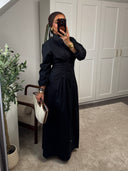 ROBE CHEMISE CINTRÉE EN COTON