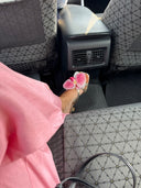 SANDALES FLEURS À TALONS