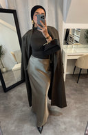 JUPE LONGUE EN SATIN