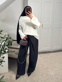 PULL COL BATEAU ILĀF ÉCRU