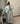 Abaya en brocart et perles Premium - vert d'eau
