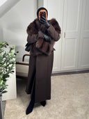 [PREMIUM] MANTEAU CINTRÉ EN LAINE COL CROISÉ RĪYAM