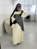 [PRÉCOMMANDE] ROBE À DENTELLES MIRAJ ÉCRU (expédition à partir du 19.02)