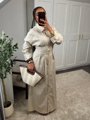 ROBE CHEMISE CINTRÉE EN COTON