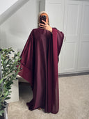 ROBE ABAYA NŪRAN BORDEAUX