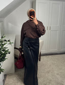 JUPE PORTEFEUILLE EN SIMILICUIR