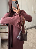 ROBE EN MAILLE CÔTELÉE LIYA