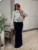 VESTE ZIPPÉE EN TWEED