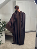 ROBE ABAYA NŪRAN MARRON