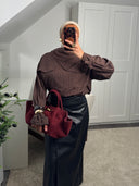 BLOUSE À RAYURES COL BATEAU