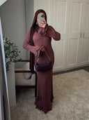 ROBE EN MAILLE CÔTELÉE LIYA