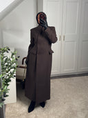 [PREMIUM] MANTEAU CINTRÉ EN LAINE COL CROISÉ RĪYAM