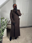 [PREMIUM] MANTEAU CINTRÉ EN LAINE COL CROISÉ RĪYAM