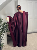 ROBE ABAYA NŪRAN BORDEAUX