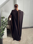 ROBE ABAYA NŪRAN MARRON