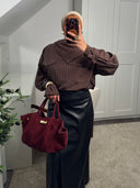 BLOUSE À RAYURES COL BATEAU