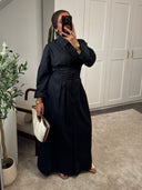 ROBE CHEMISE CINTRÉE EN COTON