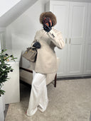 MANTEAU BLAZER CROISÉ MAYAS [TAUPE]