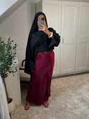 JUPE LONGUE EN SATIN