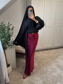 JUPE LONGUE EN SATIN