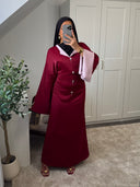 ABAYA PREMIUM LIWAN BIJOUX COUSUS MAINS