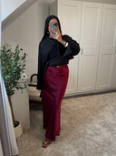 JUPE LONGUE EN SATIN