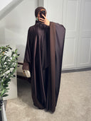 ROBE ABAYA NŪRAN MARRON